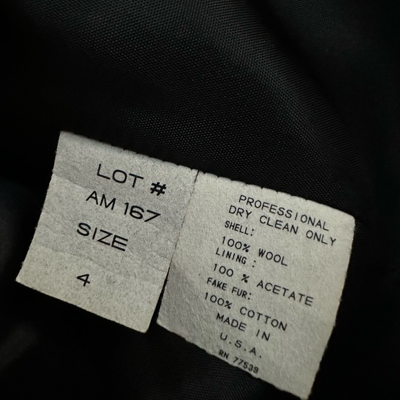 Vintage Bloomingdales Double Breasted Blazer Wool Leopard Animal Print Size 4 - Picture 7 of 9